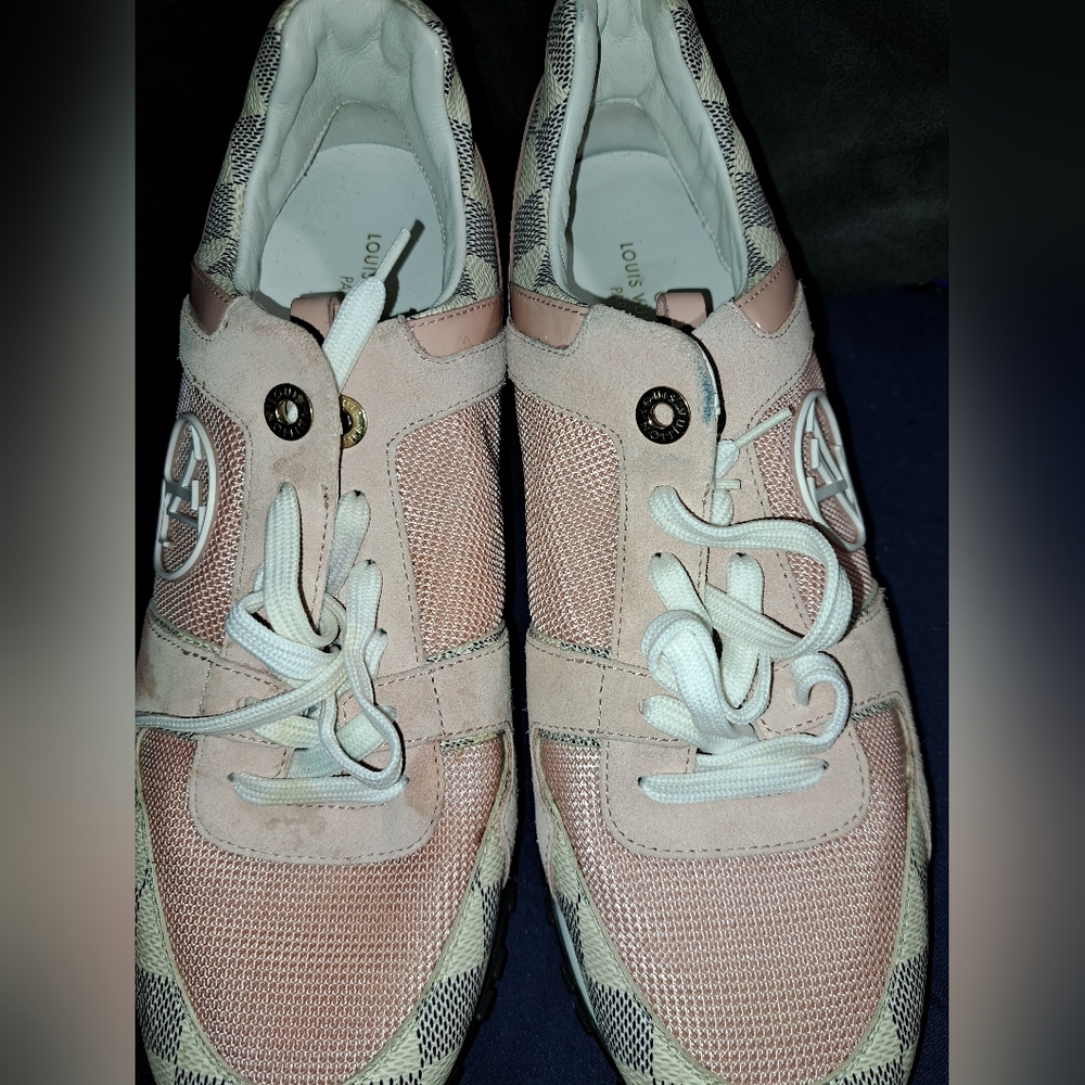 LV Runway Blush Suede Sneakers size 40